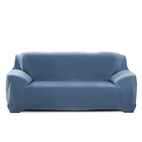 PETCUTE Sofabezüge Elastische 3 Sitzer Sofabezüge Dicke couchbezug Sofa Überwürfe Sofahusse Hellblau von PETCUTE