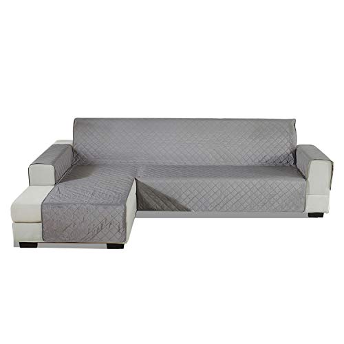 PETCUTE Sofabezug L Form gesteppter Sofabezug Sofaschutz ecksofa wasserdichte sofahusse ecksofa Chaiselongue Links 200x270cm von PETCUTE