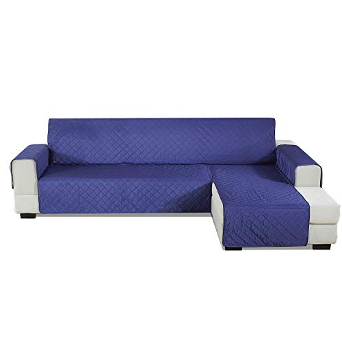 PETCUTE Sofabezug L Form gesteppter Sofabezug Sofaschutz ecksofa wasserdichte sofahusse ecksofa Chaiselongue rechts 200x270cm von PETCUTE