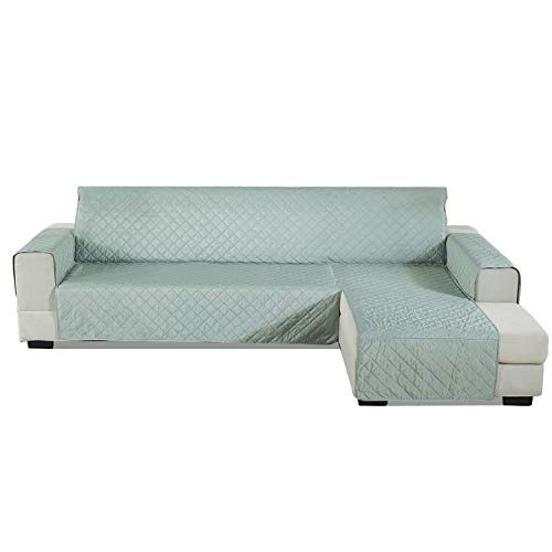 PETCUTE Sofabezug L Form gesteppter Sofabezug Sofaschutz ecksofa wasserdichte sofahusse ecksofa Chaiselongue rechts 200x270cm von PETCUTE