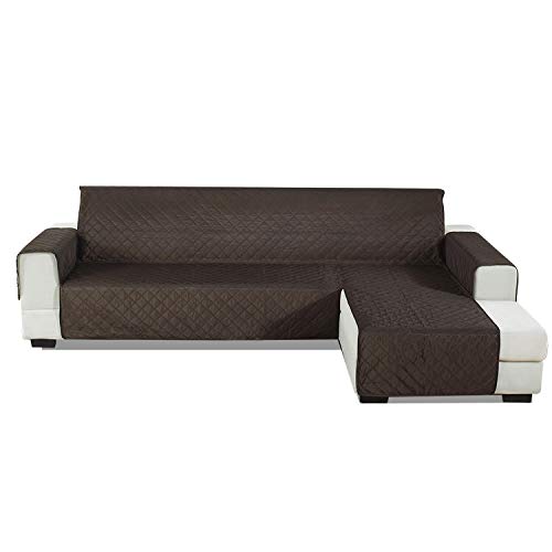 PETCUTE Sofabezug L Form gesteppter Sofabezug Sofaschutz ecksofa wasserdichte sofahusse ecksofa Chaiselongue rechts 240x270cm von PETCUTE