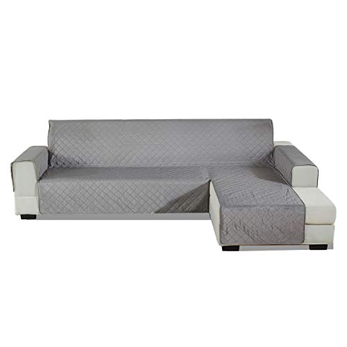 PETCUTE Sofabezug L Form gesteppter Sofabezug Sofaschutz ecksofa wasserdichte sofahusse ecksofa Chaiselongue rechts 240x270cm von PETCUTE