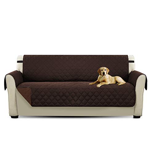 PETCUTE Sofaschoner Hund 3 sitzer sofabezüge sofaüberzug Sofa Schutz Abdeckung Sofaüberwurf Braun von PETCUTE