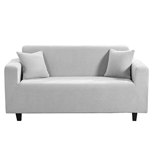 PETCUTE Sofaüberwurf Stretch Couch überwurf 2 sitzer Spandex Sofabezug mit Armlehne Sofabezüge Schutz vor Haustieren Flecken Verschleiß #11 von PETCUTE