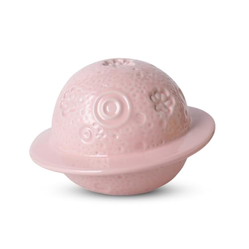 PETCUTE Tierurnen für Katzen,Planetenform Haustier Einäscherung Box,Katze Urne für Asche,Katze Urnen aus Keramik für Asche,Gedenkgeschenk für Verlorene Haustiere(Rosa) von PETCUTE