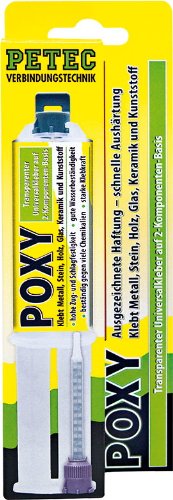 Poxy Epoxyd 2 Komponenten Universalklebstoff 24 ml Doppelspritze in SB - Verpackung Poxy Epoxyd 2 Komponenten Universalklebstoff 24 ml Doppelspritze in SB - Verpackung von PETEC Verbindungstechnik GmbH