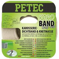 Petec - Karo-Band Butyl, flach, weiß von PETEC