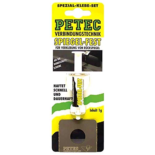 PETEC 93800 SPIEGEL-FEST Spezial-Klebe-Set Rückspiegel Kleber Spiegelfest 1g von PETEC