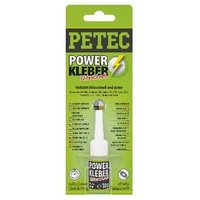 Petec - Power Kleber blitzschnell 10 g Flasche von PETEC