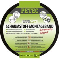 Petec Schaumstoff Montageband doppelseitig klebend 10m x 19mm schwarz Petec Schaumstoff Montageband doppelseitig klebend 10m x 19mm schwarz von PETEC