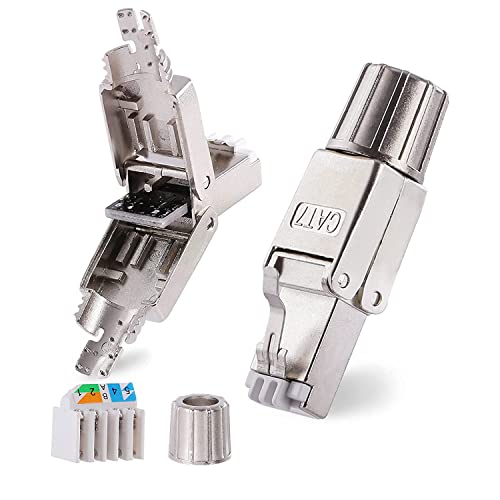 PETECHTOOL Netzwerkstecker RJ45 CAT7 CAT6A Werkzeuglos Stecker Ethernet LAN Kabel Steckverbinder Feldkonfektionierbar Geschirmt 10 Gbps PETECHTOOL Netzwerkstecker RJ45 CAT7 CAT6A Werkzeuglos Stecker Ethernet LAN Kabel Steckverbinder Feldkonfektionierbar Geschirmt 10 Gbps von PETECHTOOL