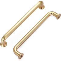 Petites Ecrevisses - 10 stk Modern Möbelgriffe 128mm Schrankgriffe Griffe für Küchenschränke Schubladengriff mit Schrauben Türgriffe Möbel Gold von PETITES ECREVISSES