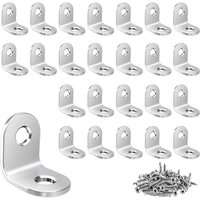 Petites Ecrevisses - 20 Stück Winkelverbinder Edelstahl Winkel Möbelwinkel 90 Grad mit Schrauben Winkel Bracket für Tisch Stuhl Fenster Silber Petites Ecrevisses - 20 Stück Winkelverbinder Edelstahl Winkel Möbelwinkel 90 Grad mit Schrauben Winkel Bracket für Tisch Stuhl Fenster Silber von PETITES ECREVISSES