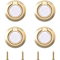 Petites Ecrevisses - 4 Pcs Moebelgriff für Schränke Kommode Schubladengriff Türgriffe Bündig Ring Ziehgriffe mit Schrauben von PETITES ECREVISSES