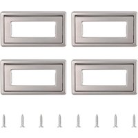 Petites Ecrevisses - 4 Stück Griff für Schublade Versteckter Möbelgriff mit Schrauben Quadratischer Unsichtbarer Griff für Schränke - Gebürstetes Petites Ecrevisses - 4 Stück Griff für Schublade Versteckter Möbelgriff mit Schrauben Quadratischer Unsichtbarer Griff für Schränke - Gebürstetes von PETITES ECREVISSES