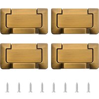Petites Ecrevisses - 4 Stück Versteckte Schubladengriffe Modern Möbelgriff für Schränke mit Schrauben Unsichtbarer Griff - Bronze von PETITES ECREVISSES