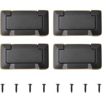 Petites Ecrevisses - 4 Stück Versteckte Schubladengriffe Modern Möbelgriff für Schränke mit Schrauben Unsichtbarer Griff - Bronzeschwarz Petites Ecrevisses - 4 Stück Versteckte Schubladengriffe Modern Möbelgriff für Schränke mit Schrauben Unsichtbarer Griff - Bronzeschwarz von PETITES ECREVISSES