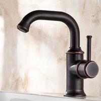 Antik Wasserhahn Bad Messing 360° Schwenkbar Schwarz Einhebelmischer Waschtischarmatur Mischbatterie Waschbecken Armatur mit G3/8 Schlauch Antik Wasserhahn Bad Messing 360° Schwenkbar Schwarz Einhebelmischer Waschtischarmatur Mischbatterie Waschbecken Armatur mit G3/8 Schlauch von PETITES ECREVISSES