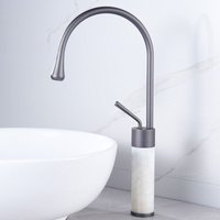 Hoch Wasserhahn Bad Waschtischarmatur Modern Design Mischbatterie für Heißes und Kaltes Wasser Grau Hoch Wasserhahn Bad Waschtischarmatur Modern Design Mischbatterie für Heißes und Kaltes Wasser Grau von PETITES ECREVISSES