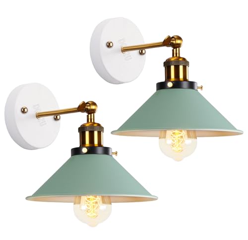 PETITES ECREVISSES Pendelleuchte 3 Flammige Hängeleuchte Vintage Industrielle Hängelampe E27 Deckenleuchte Retro Design Lampenschirm 220mm Edison Lampe für Küche Esszimmer Schlafzimmer Flur (W-2) von PETITES ECREVISSES