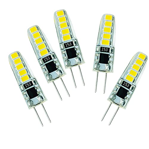 PETITES ECREVISSES 5 Pack G4 LED Bulb 7W LED Glühlampe 10 SMD 2835LEDs Warmweiß 6000K LED Licht 200LM Glühlampe Lampe Äquivalent zu Halogenlampe 20W AC/DC12V von PETITES ECREVISSES