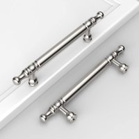 Petites Ecrevisses - 10 Stück Moderne Schrankgriffe 128mm Möbelgriffe für Kommode Küchenschränke Türgriffe mit Schrauben Silber von PETITES ECREVISSES