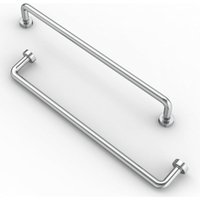 Petites Ecrevisses - 10er Set Schrankgriffe Bohrlochabstand Möbelgriff Chrom Küchengriffe Schubladengriffe mit Schrauben - 192mm von PETITES ECREVISSES