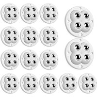 Petites Ecrevisses - 16 Stück Mini Möbelrollen 4 Kugeln Kugelrollen 360 Grad Drehung Universalrad Möbeltransfer für Mülleimer Lagerkästen Regale Weiß Petites Ecrevisses - 16 Stück Mini Möbelrollen 4 Kugeln Kugelrollen 360 Grad Drehung Universalrad Möbeltransfer für Mülleimer Lagerkästen Regale Weiß von PETITES ECREVISSES