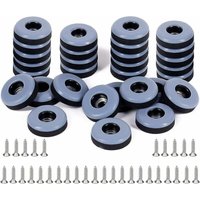 Petites Ecrevisses - 30 Stück Teflongleiter Einschraubbar Möbelgleiter 19mm Schutz Bodengleiter Set für Möbel Sessel Stuhlbeine von PETITES ECREVISSES