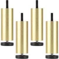 Petites Ecrevisses - 4 Stück Möbelfüße Verstellbare Tischbeine Aluminiumlegierung Möbelbeine für Bett Sofa Schrank Gold - 15cm Petites Ecrevisses - 4 Stück Möbelfüße Verstellbare Tischbeine Aluminiumlegierung Möbelbeine für Bett Sofa Schrank Gold - 15cm von PETITES ECREVISSES