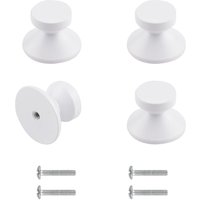 4 stk Möbelknöpfe Modern Schrankknöpfe mit Schrauben Türknopf für Schrank Küchenknöpfe - Weiß 4 stk Möbelknöpfe Modern Schrankknöpfe mit Schrauben Türknopf für Schrank Küchenknöpfe - Weiß von PETITES ECREVISSES