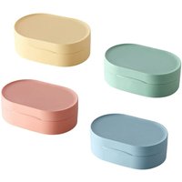 Petites Ecrevisses - 4 stk Seifendose Reise Tragbare Seifen Behälter mit Deckel Wasserdicht Seifenbehälter für Wandern Camping Reisen von PETITES ECREVISSES