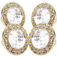 Petites Ecrevisses - 4er Schrankgriffe Kristall 30mm Diamant Möbelknöpfe mit Schrauben für Schublade Kommode - Gold von PETITES ECREVISSES