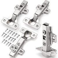 Petites Ecrevisses - 4er Set Schrankscharniere mit Softclose 105° Eckanschlag Automatikscharnier Möbelscharniere Türscharniere mit Schrauben von PETITES ECREVISSES