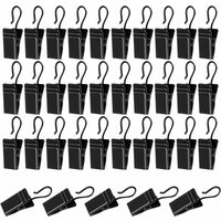 50 Pcs Edelstahl Vorhang Clips Multifunktionale Vorhang Clips mit Haken Klammern für Duschvorhang Foto Karte Schwarz von PETITES ECREVISSES