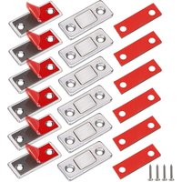 6 Stück Magnetschnäpper Magnete für Schranktüren Selbstklebend Türschließer Möbelmagnete für Schränke Schubladen inkl Schrauben von PETITES ECREVISSES