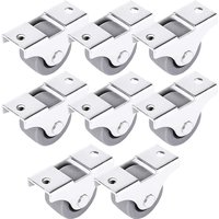 Petites Ecrevisses - 8 Stück Mini Möbelrollen 30mm Castors Schwenkbar für Möbel TrolleysAusrüstung von PETITES ECREVISSES