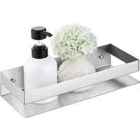 Duschregal Ohne Bohren 20cm Edelstahl Badezimmer Regal Silber Duschkorb für Körperwäsche Shampoo Gesichtsreiniger von PETITES ECREVISSES