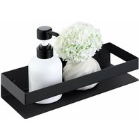 Petites Ecrevisses - Duschregal Ohne Bohren 40cm Edelstahl Badezimmer Regal Schwarz Duschkorb für Körperwäsche Shampoo Gesichtsreiniger von PETITES ECREVISSES