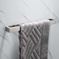 Handtuchhalter Ohne Bohren 40cm Edelstahl Handtuchstange Selbstklebend Badetuchhalter für Bad Küche Silber von PETITES ECREVISSES