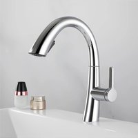 Petites Ecrevisses - Modern Wasserhahn Bad mit Ausziehbar Brause Waschtischarmatur Badezimmer mit 2 Wasserauslassmodi Chrom von PETITES ECREVISSES