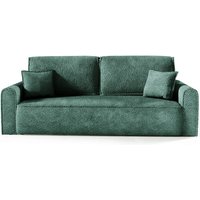 3-Sitzer-Truhen-Sofa Valentin geschnallt Tannengrün von PETITS-MEUBLES