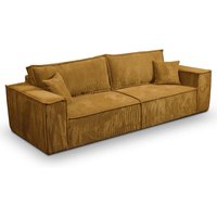 4-Sitzer Schlafsofa mit Bettkasten Isaac Cord Gelb 4-Sitzer Schlafsofa mit Bettkasten Isaac Cord Gelb von PETITS-MEUBLES