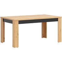 Ausziehbarer Esstisch 4-6 Sitzer Glenn Holz und Schwarz Ausziehbarer Esstisch 4-6 Sitzer Glenn Holz und Schwarz von PETITS-MEUBLES