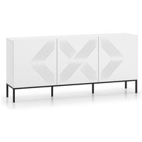 Buffet Aura mit 3 Türen, Weiß, 170cm Buffet Aura mit 3 Türen, Weiß, 170cm von PETITS-MEUBLES