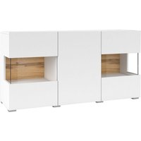 Buffet Glora mit 3 Türen, Weiß, 120cm von PETITS-MEUBLES