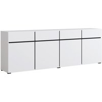 Buffet Lilia mit 4 Schubladen und 4 Türen, Weiß, 225cm von PETITS-MEUBLES