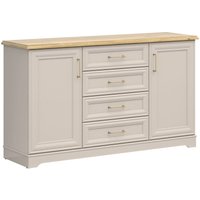 Buffet Perle mit 4 Schubladen und 2 Türen, Kaschmir, 154cm von PETITS-MEUBLES