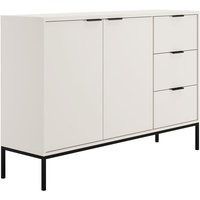 Buffet Seattle mit 3 Schubladen und 2 Türen, Weiß, 150cm Buffet Seattle mit 3 Schubladen und 2 Türen, Weiß, 150cm von PETITS-MEUBLES