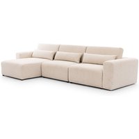 Ecksofa links 3-sitzig Kopfstützen aufstellbar Velano Beige Ecksofa links 3-sitzig Kopfstützen aufstellbar Velano Beige von PETITS-MEUBLES